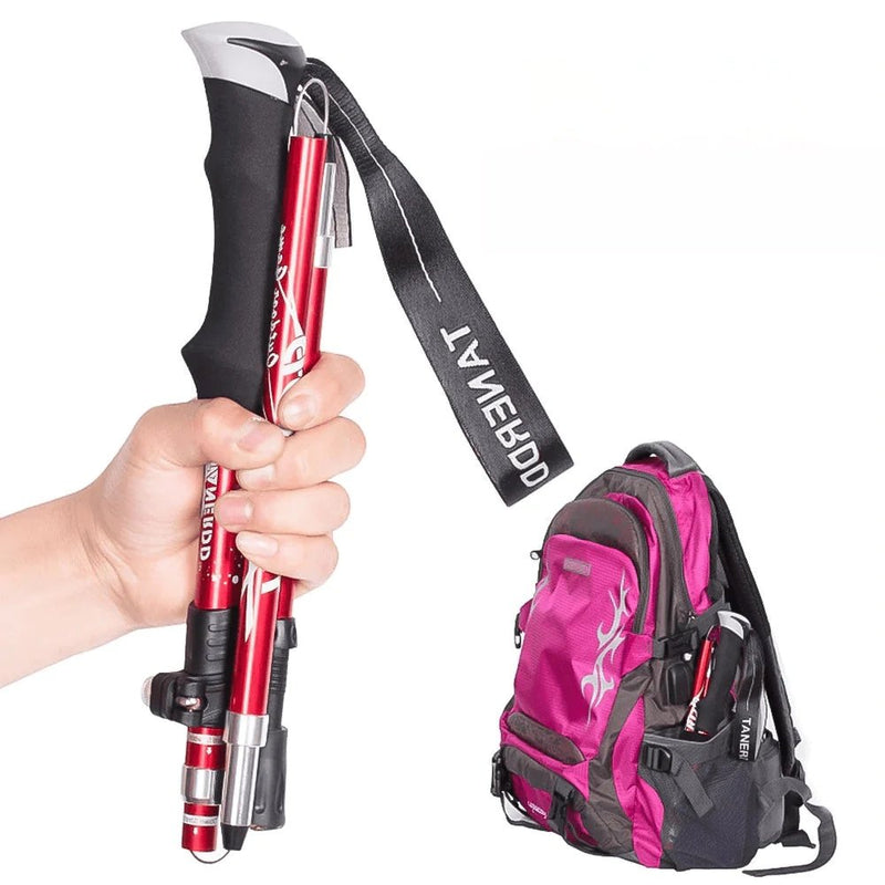 Telescopic Walking Sticks - TrailMaster-Red-State of Style
