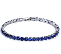 Tennis bracelet with Zirconia - Aurora-Blue-State of Style