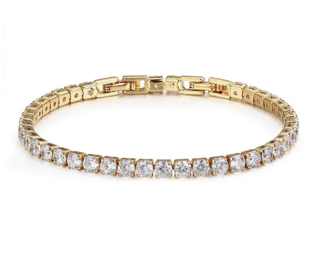 Tennis bracelet with Zirconia - Aurora-Gold-State of Style