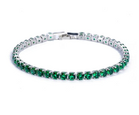 Tennis bracelet with Zirconia - Aurora-Green-State of Style