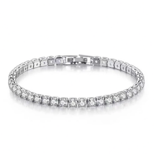 Tennis bracelet with Zirconia - Aurora-Silver-State of Style