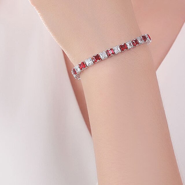 Tennis Necklace and Bracelet Set | Elegant Women's Jewellery-Silver-17cm-State of Style