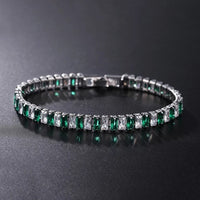 Tennis Necklace and Bracelet Set | Elegant Women's Jewellery-Silver-17cm-State of Style