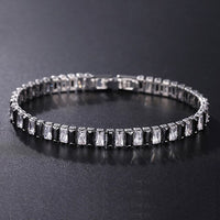 Tennis Necklace and Bracelet Set | Elegant Women's Jewellery-Silver-17cm-State of Style