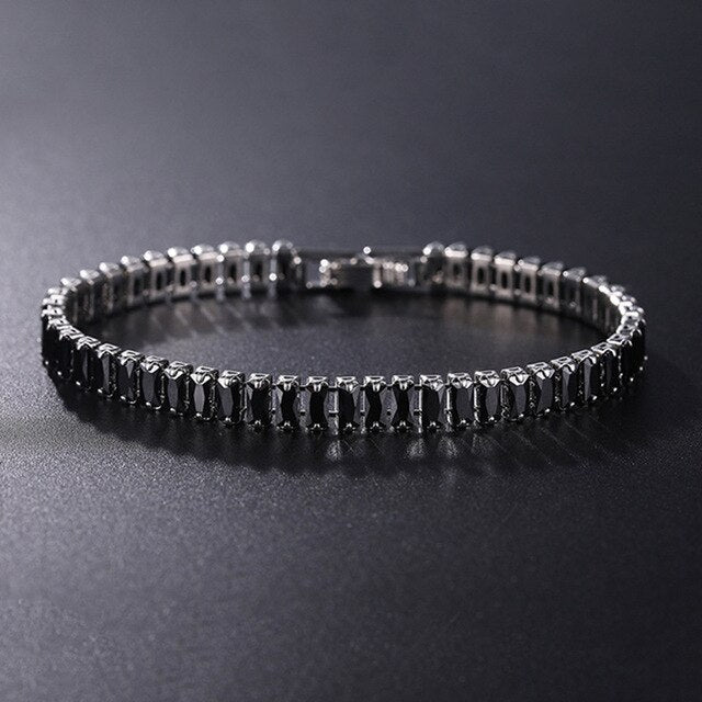 Tennis Necklace and Bracelet Set | Elegant Women's Jewellery-Silver-17cm-State of Style
