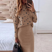 Tess Elegant and Stylish Comfy Set-Khaki-S-State of Style
