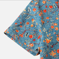 Thaddeus | Stylish Summer Top-Blue-M-State of Style