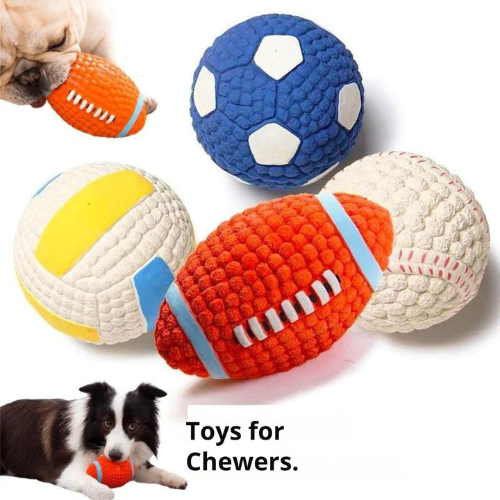 The Indestructible Playmate for Dogs - KryptoChew-Rugby Ball-Small-State of Style