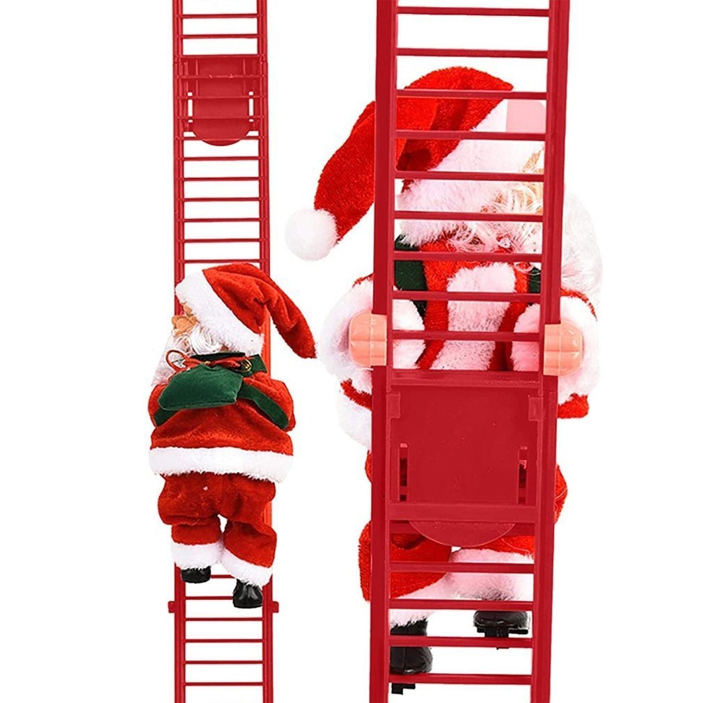 The Musical Santa on the Ladder - SantaClimb-Red-State of Style