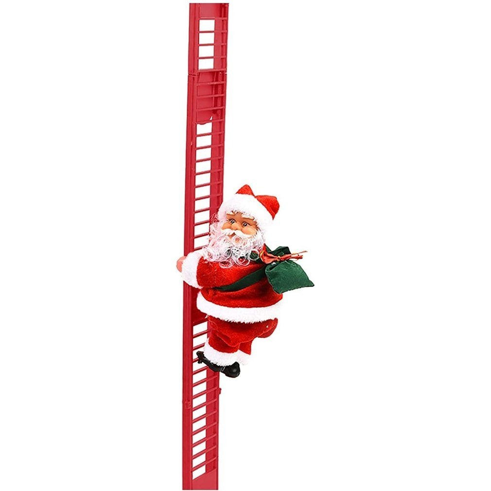 The Musical Santa on the Ladder - SantaClimb-Red-State of Style