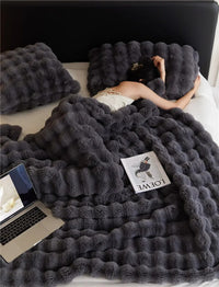 The Plush Blanket Everyone Is Talking About! - WarmWool-Dark Grey-100x160cm (39x63in)-State of Style