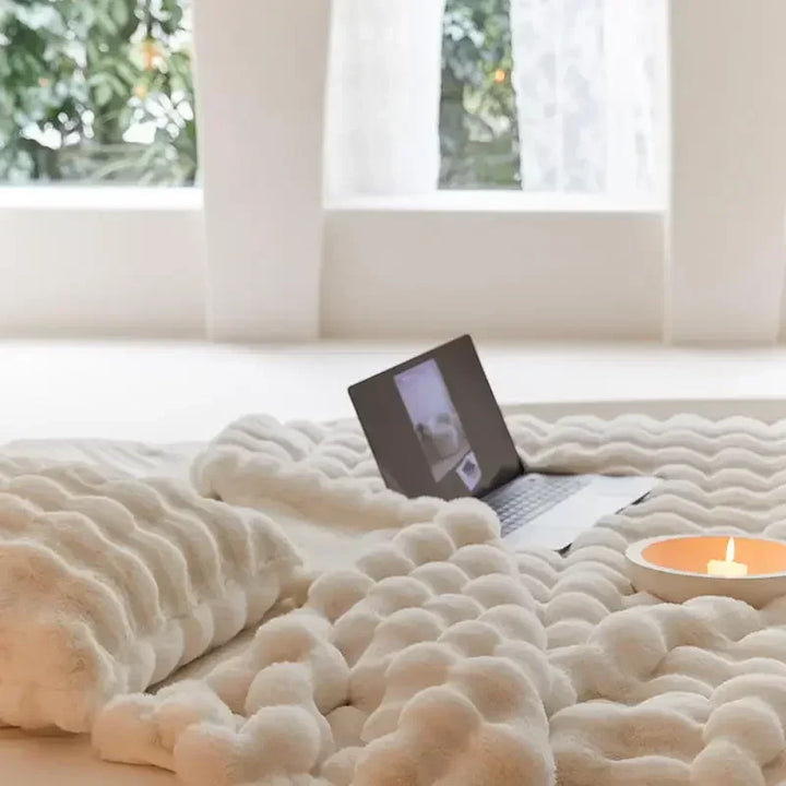 The Plush Blanket Everyone Is Talking About! - WarmWool-Light Brown-100x160cm (39x63in)-State of Style
