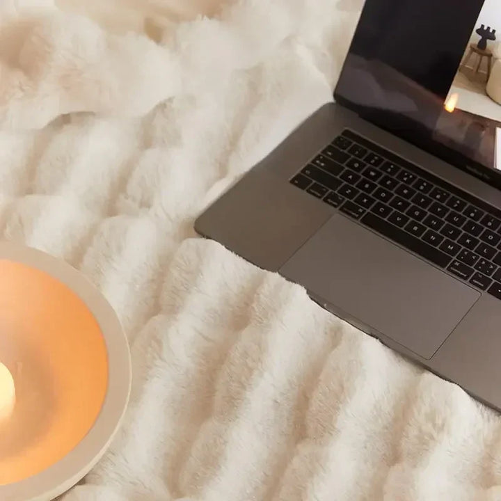 The Plush Blanket Everyone Is Talking About! - WarmWool-Light Brown-100x160cm (39x63in)-State of Style