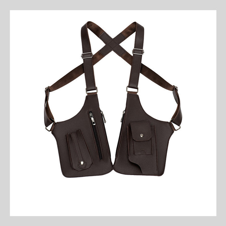 Theft-Resistant Men's Shoulder Bag – ShadowCarry Pro-Brown-State of Style