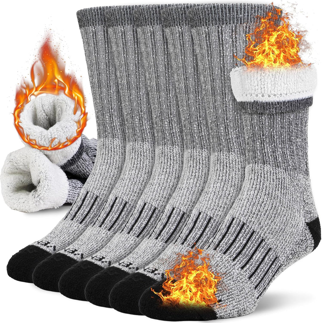 Thermal Cloud Socks for Men - Oliver-6 pairs of mixed colours-State of Style