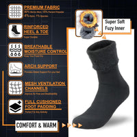 Thermal Cloud Socks for Men - Oliver-6 pairs of mixed colours-State of Style