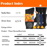 Thermal Cloud Socks for Men - Oliver-6 pairs of mixed colours-State of Style