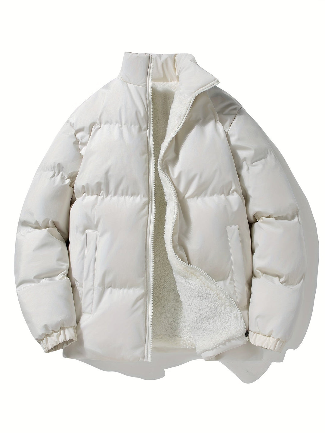 Thermal Jacket with Fleece Lining for Men - Derek-White-XS-State of Style