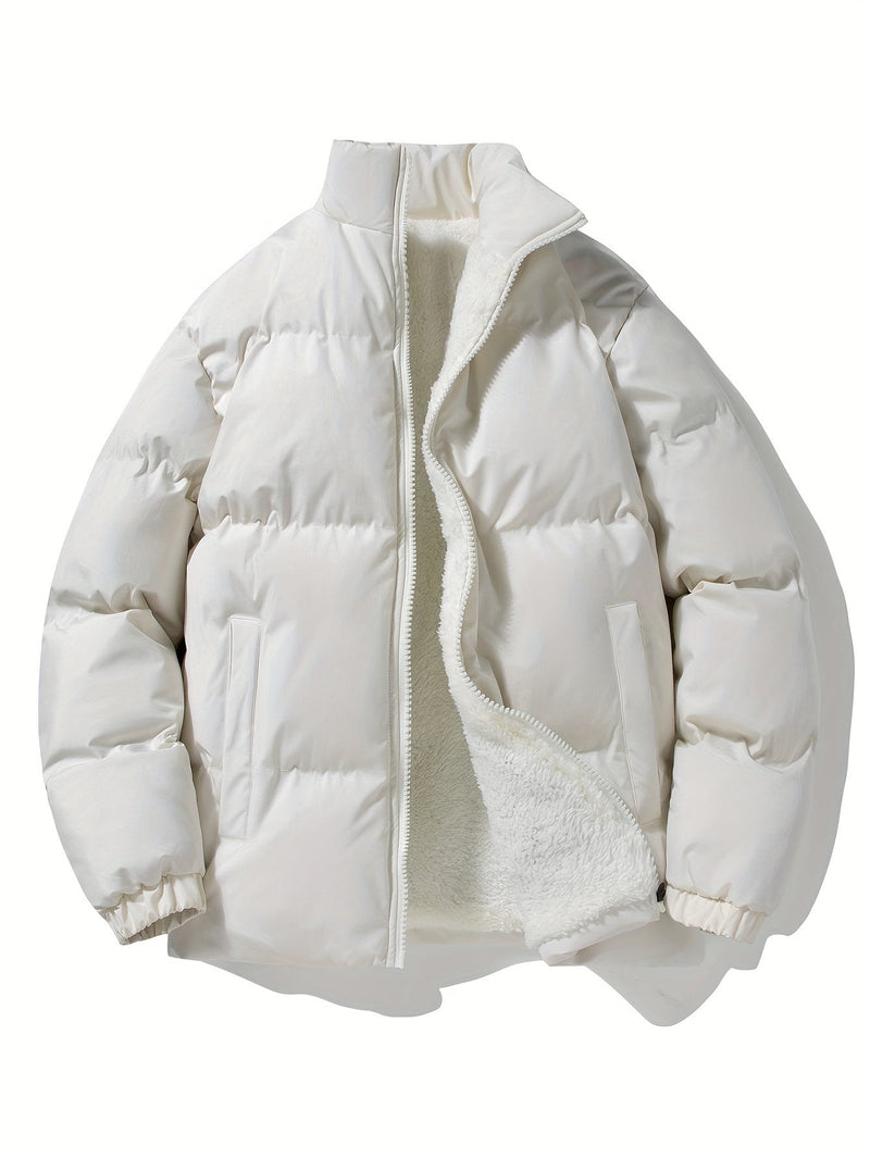 Thermal Jacket with Fleece Lining for Men - Derek-White-XS-State of Style