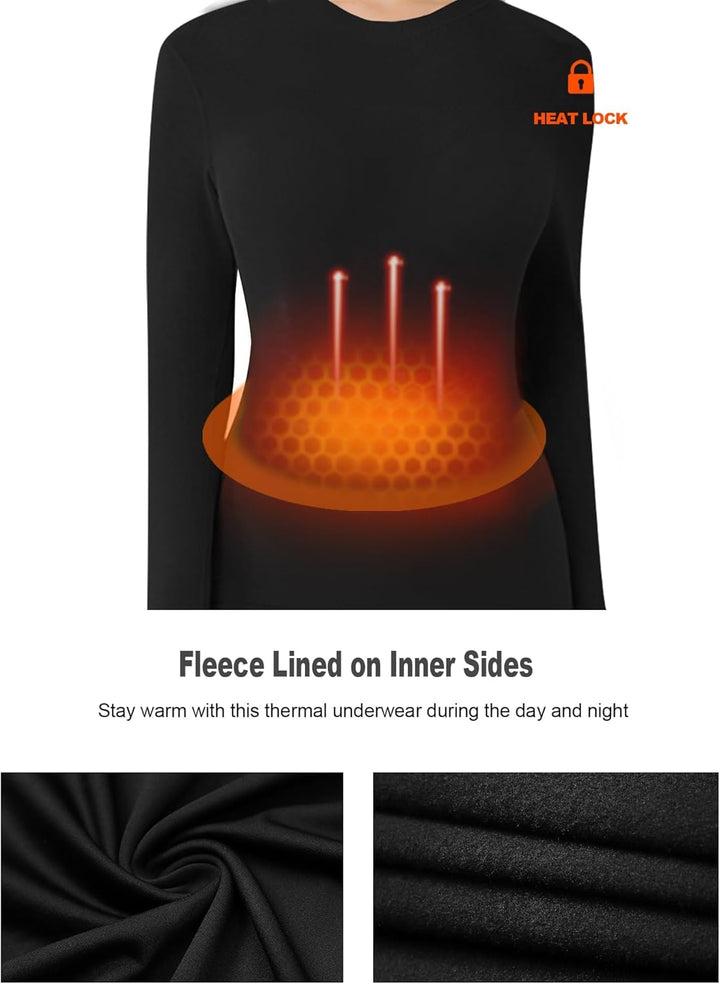 Thermal Shirts for Women - Luna (4-pack)-2 Black 1 Grey 1 White-XS-State of Style