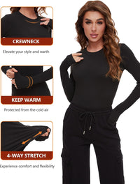 Thermal Shirts for Women - Luna (4-pack)-2 Black 1 Grey 1 White-XS-State of Style