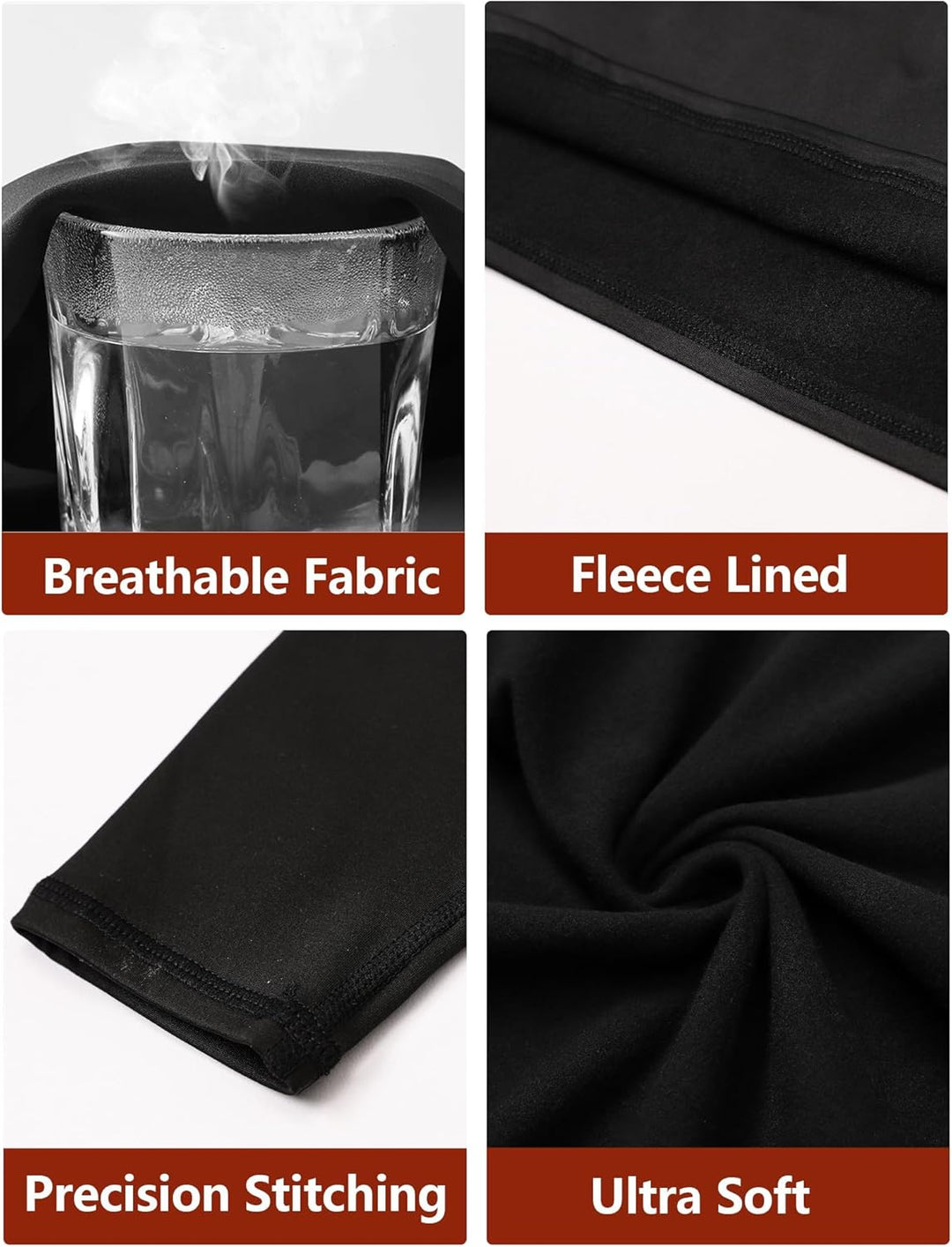 Thermal Shirts for Women - Luna (4-pack)-2 Black 1 Grey 1 White-XS-State of Style