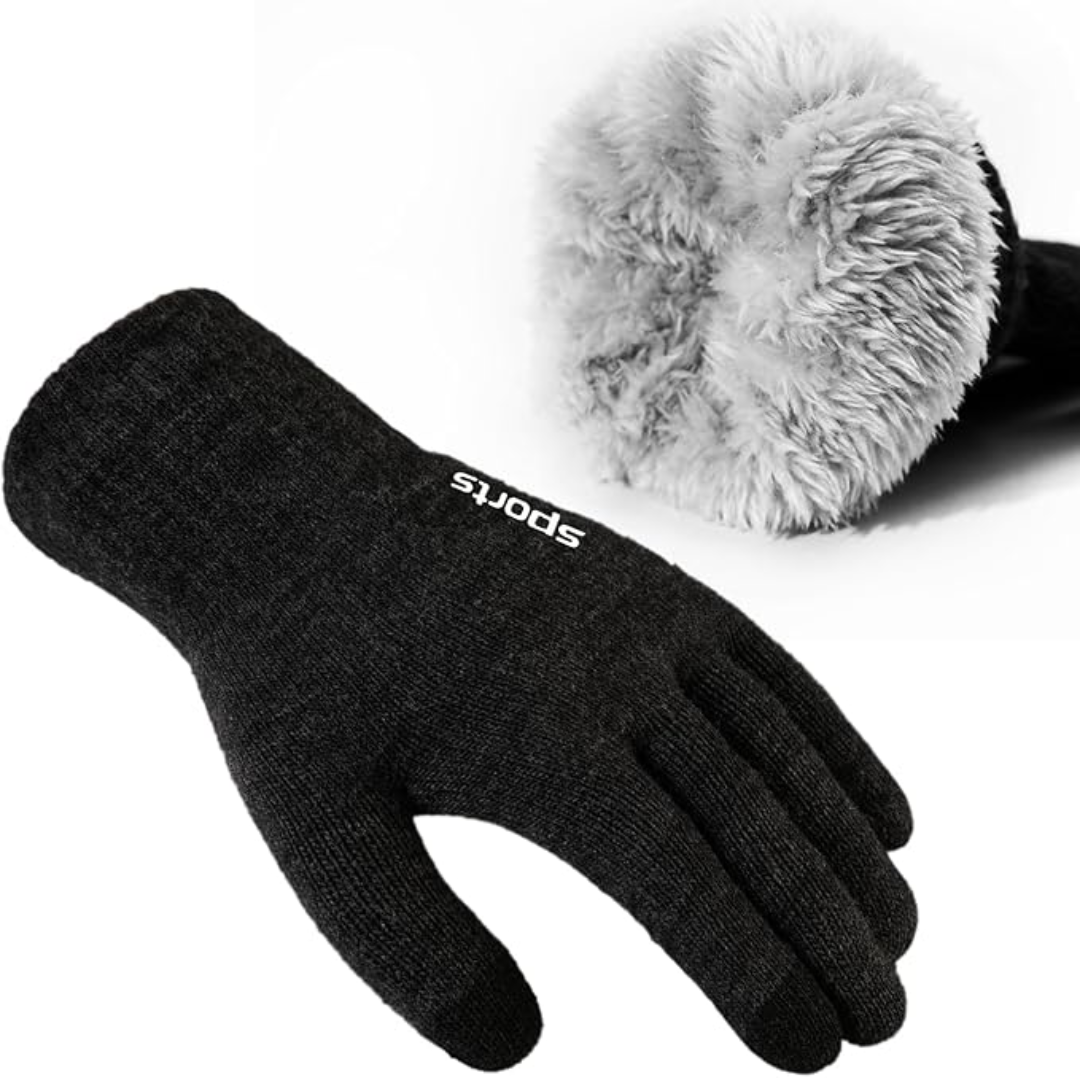 Thermal Touchscreen Winter Gloves - Rowan-Grey-L-State of Style