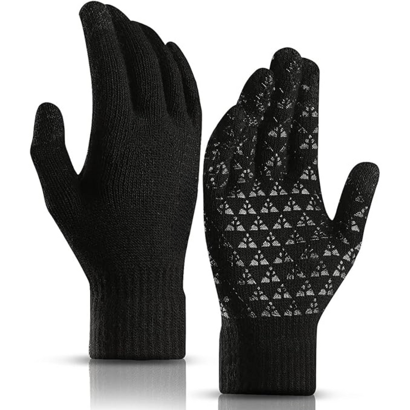 Thermal Touchscreen Winter Gloves - WarmFlex-Black-State of Style