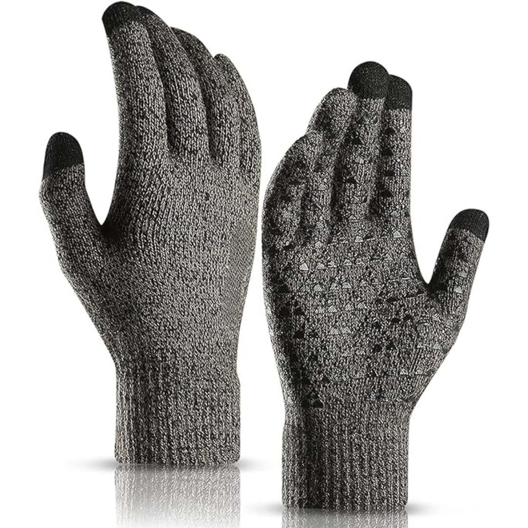 Thermal Touchscreen Winter Gloves - WarmFlex-Grey-State of Style