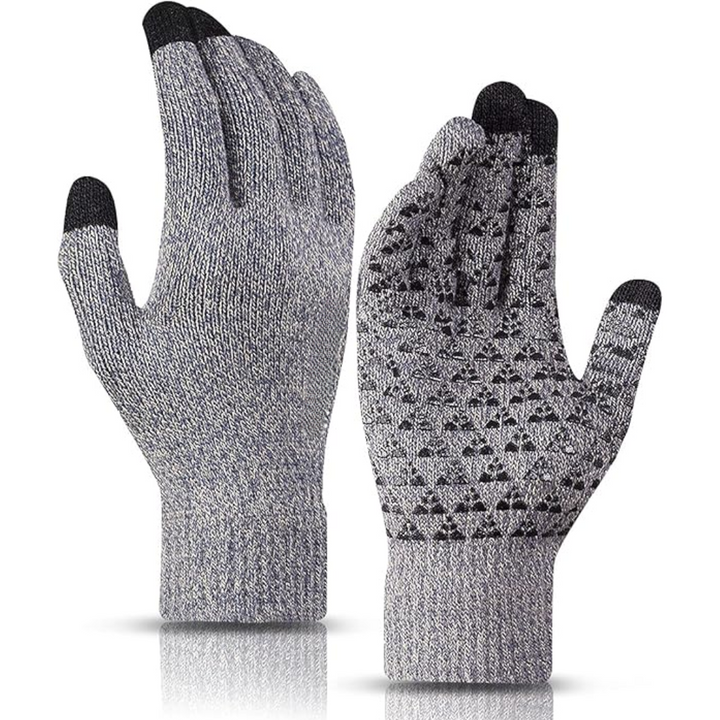 Thermal Touchscreen Winter Gloves - WarmFlex-Light grey-State of Style