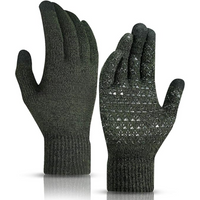 Thermal Touchscreen Winter Gloves - WarmFlex-Midnight green-State of Style