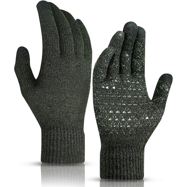Thermal Touchscreen Winter Gloves - WarmFlex-Midnight green-State of Style