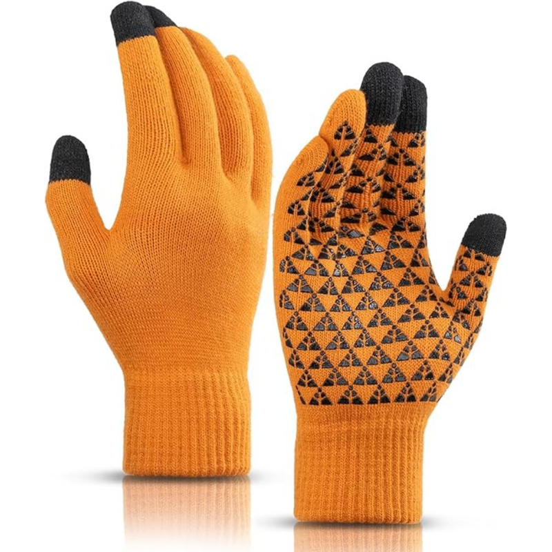 Thermal Touchscreen Winter Gloves - WarmFlex-Orange-State of Style