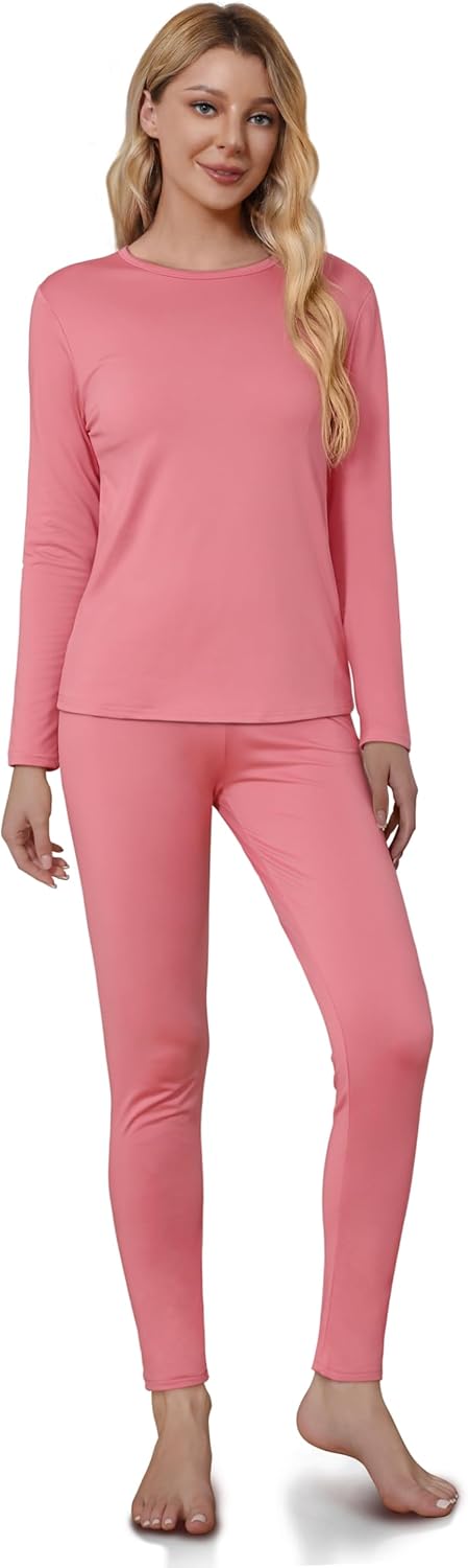 Thermal Underwear for Women - Sophie-Coral Pink-XS-State of Style