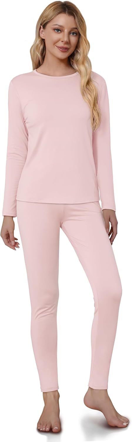 Thermal Underwear for Women - Sophie-Light Pink-XS-State of Style