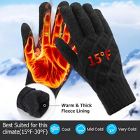 Thermally Knitted Touchscreen Winter Gloves – ArcticTap-Black + Light Grey-State of Style