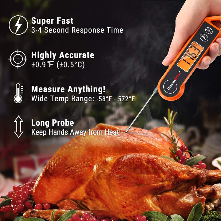 ThermoPro Digital Meat Thermometer-Orange-State of Style