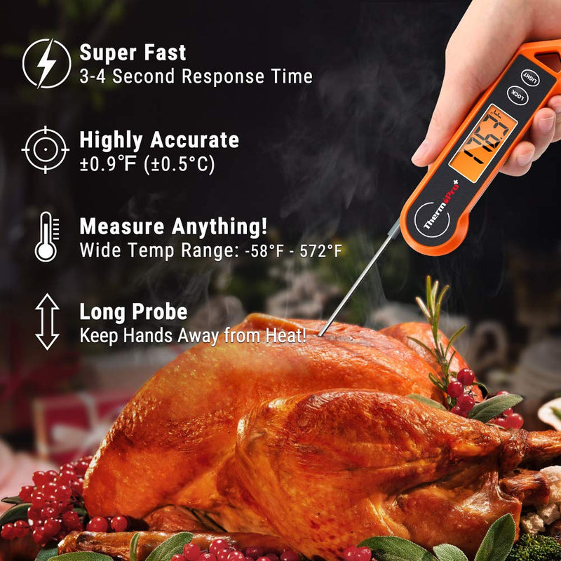 ThermoPro Digital Meat Thermometer-Orange-State of Style