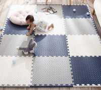 Thick Baby Play Mat – SquishyPlay-White Yellow Brown-State of Style