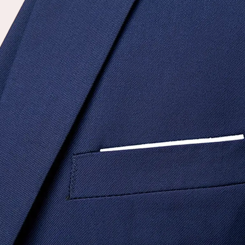 Three-Piece Formal Suit for Men - Leon-Black-S-State of Style