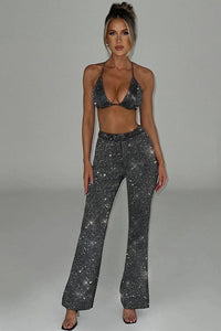 Three-piece glitter set – Celestia-Dark grey-S-State of Style