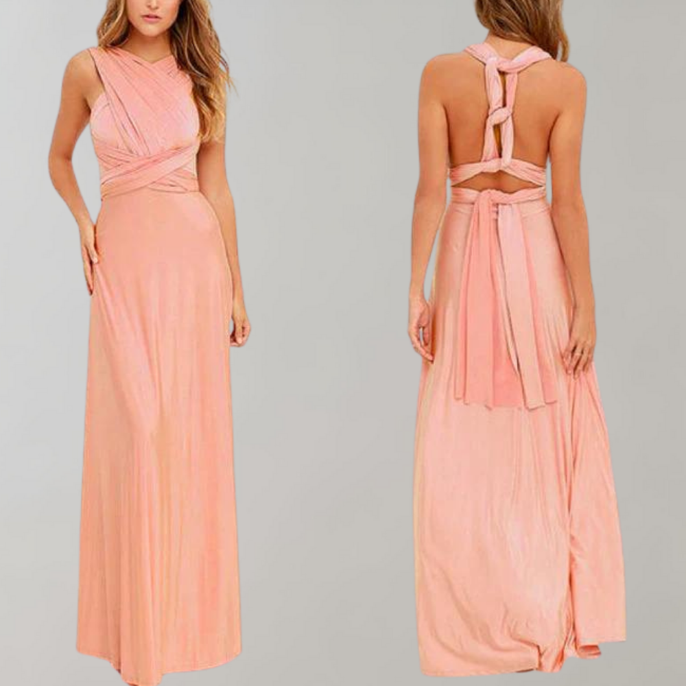 Tia - Elegant Wrap Dress for Women-Wine red-S-State of Style