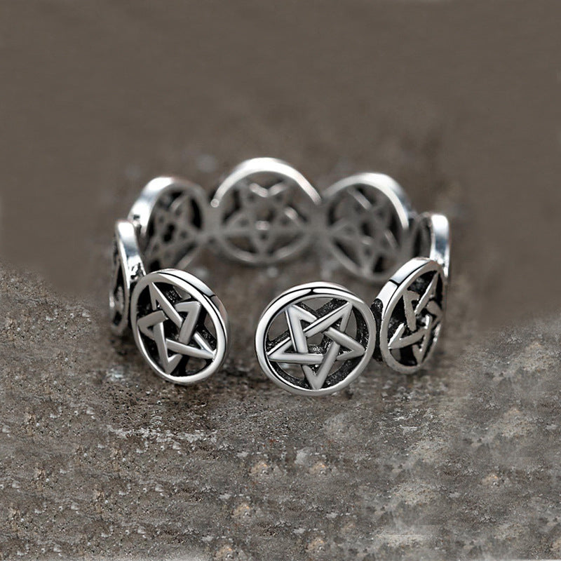 Tibetan Pentagram Ring | Unique Spiritual Jewellery-State of Style