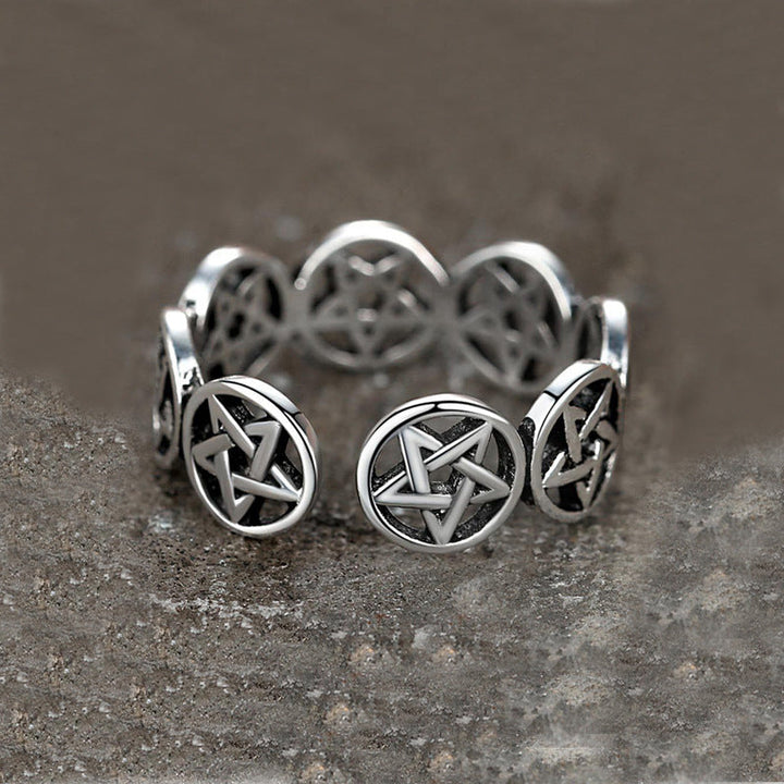 Tibetan Pentagram Ring | Unique Spiritual Jewellery-State of Style