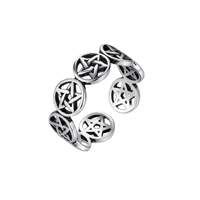 Tibetan Pentagram Ring | Unique Spiritual Jewellery-State of Style