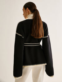 Tied Cardigan with Belt for Women - Celine-S-State of Style