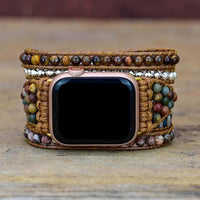 Tiger's Eye Empowering Apple Watch Band - Orion-S (14-16 cm)-State of Style