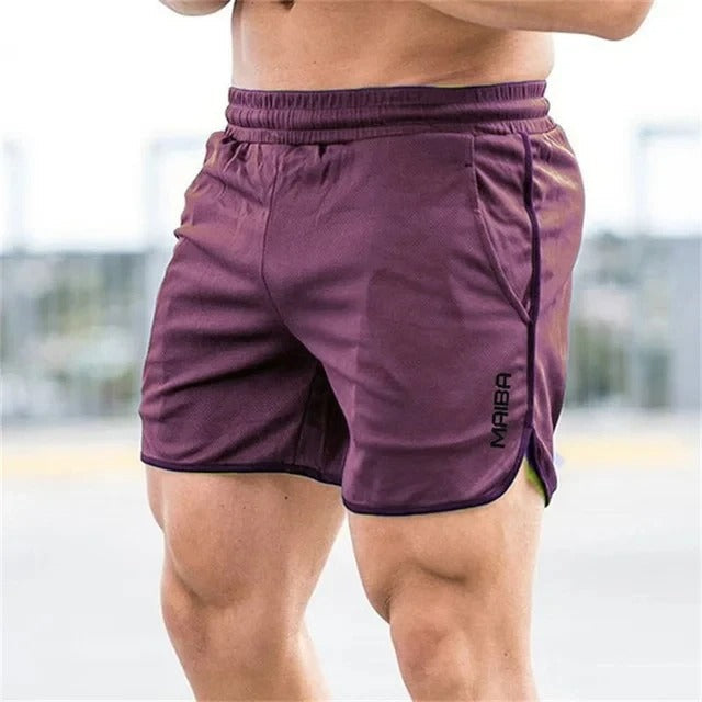 Tight Swim Shorts Made of Stretch Fabric for Men - Timo-Purple-M-State of Style