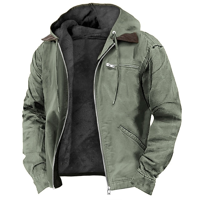 Timeless and Modern Outdoor Jacket for Men – Noah-Olive Green-2XS-State of Style