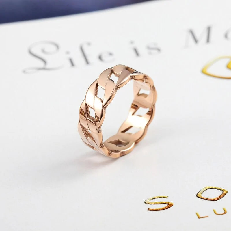 Timeless Beauty Ring - Elara-Rose gold-5-State of Style